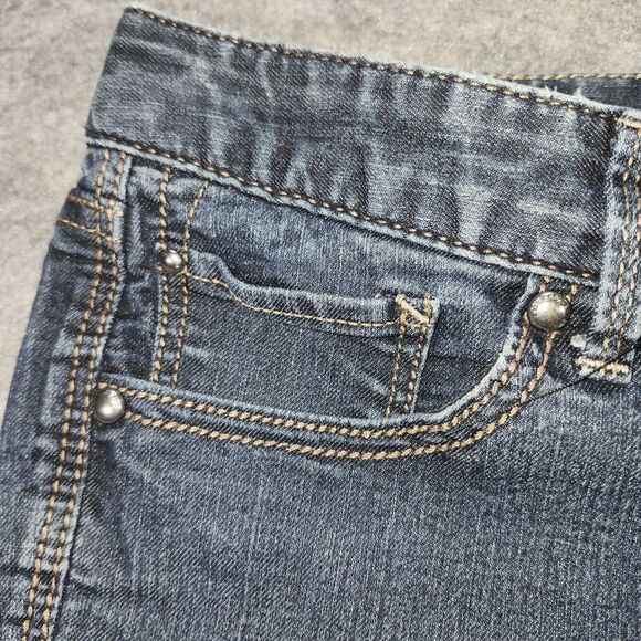 Express Bootcut Jeans Women Size 6 Ella Stretch Dark Wash 32x29 Casual - Picture 8 of 14